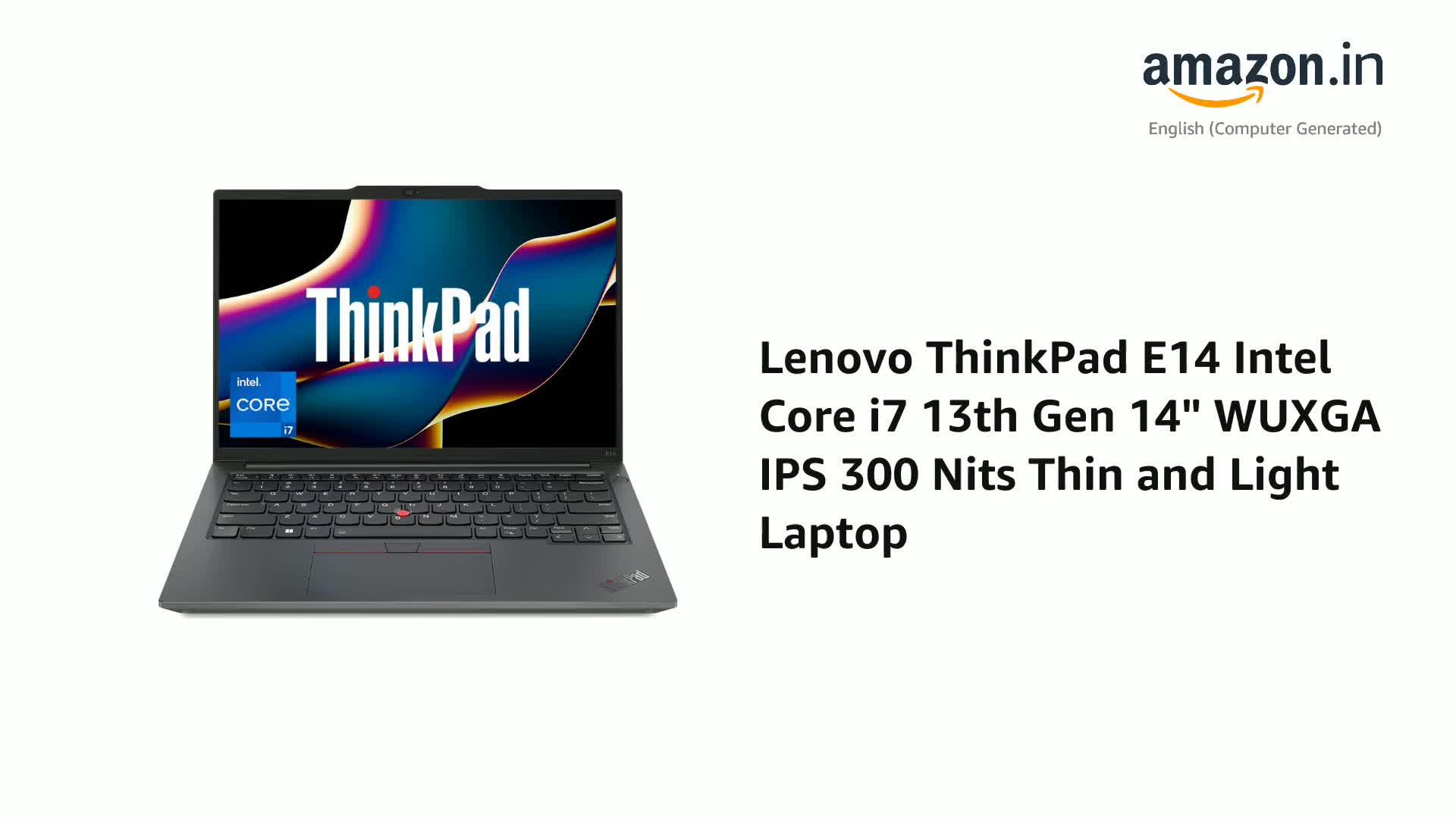 Lenovo ThinkPad E14 Intel Core i7 13th Gen 14